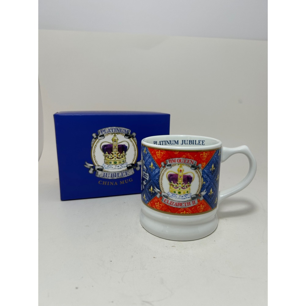 Queen Elizabeth II Platinum‎ Jubilee China Mug Elgate Products Ltd Commemorative